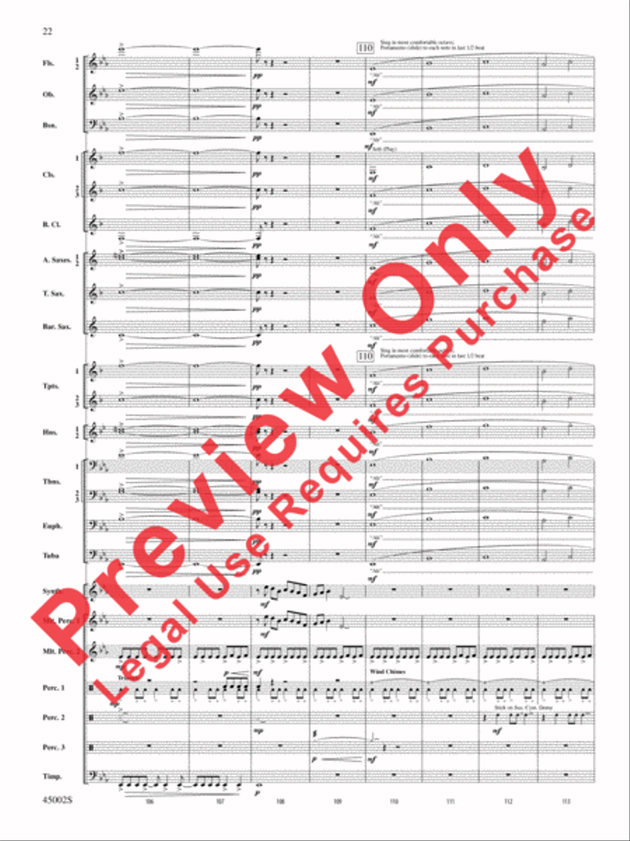 Winds of Change Concert Band scores gallery preview page 58
