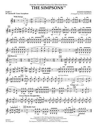 The Simpsons - Pt.3 - Bb Clarinet/Tenor Sax
