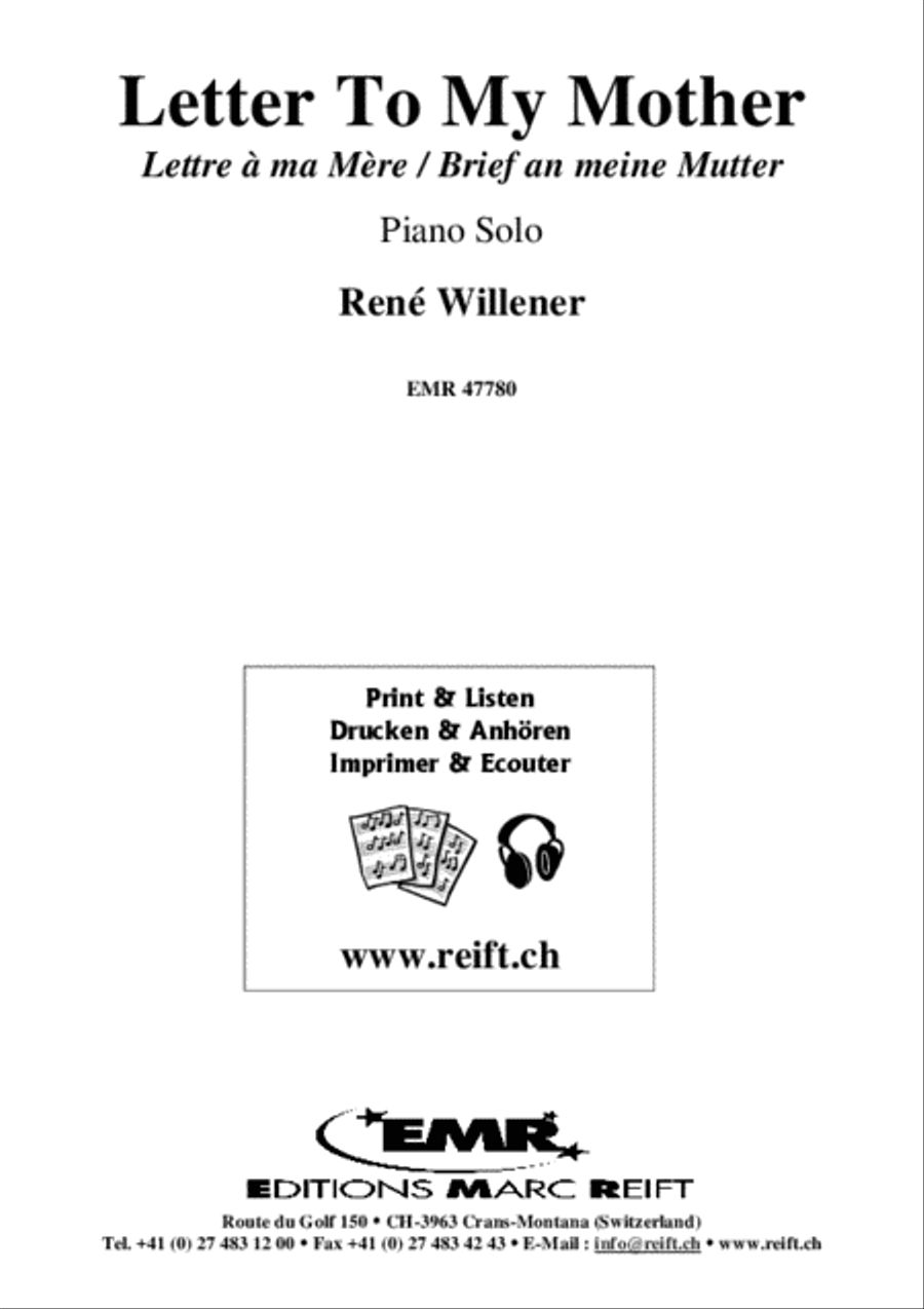 Letter To My Mother Piano Solo scores gallery preview page 2