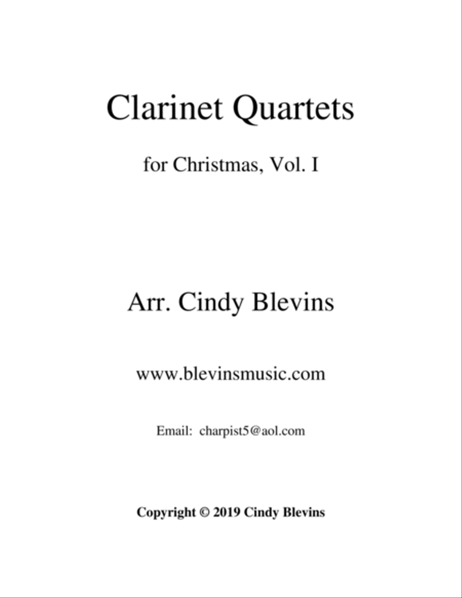 Clarinet Quartets for Christmas, Vol. I Clarinet Quartet scores gallery preview page 6