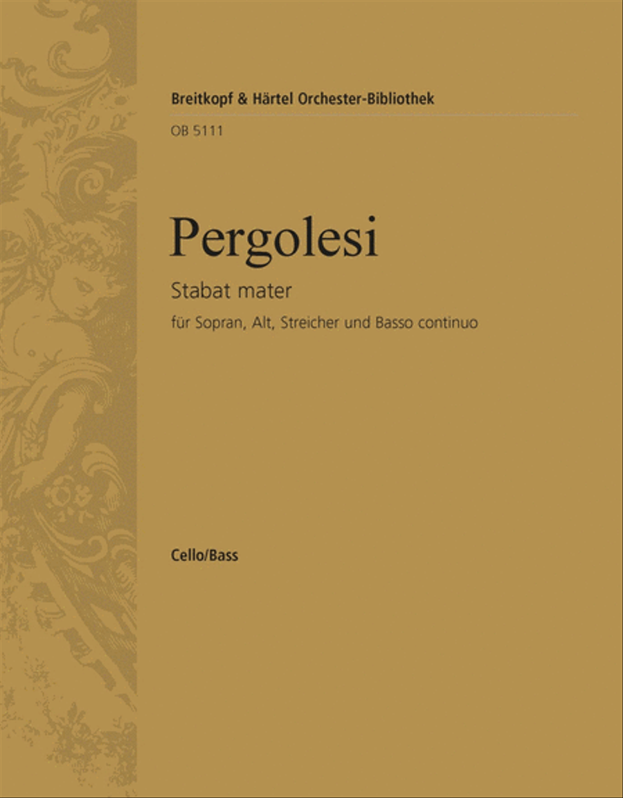 Stabat mater by Giovanni Battista Pergolesi SA - Sheet Music