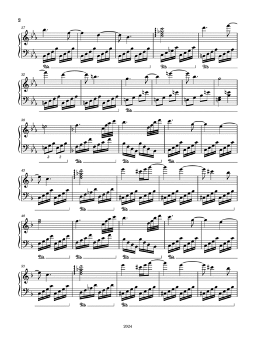 Liebestraum (Love Dream) No. 4 Piano Solo scores gallery preview page 2