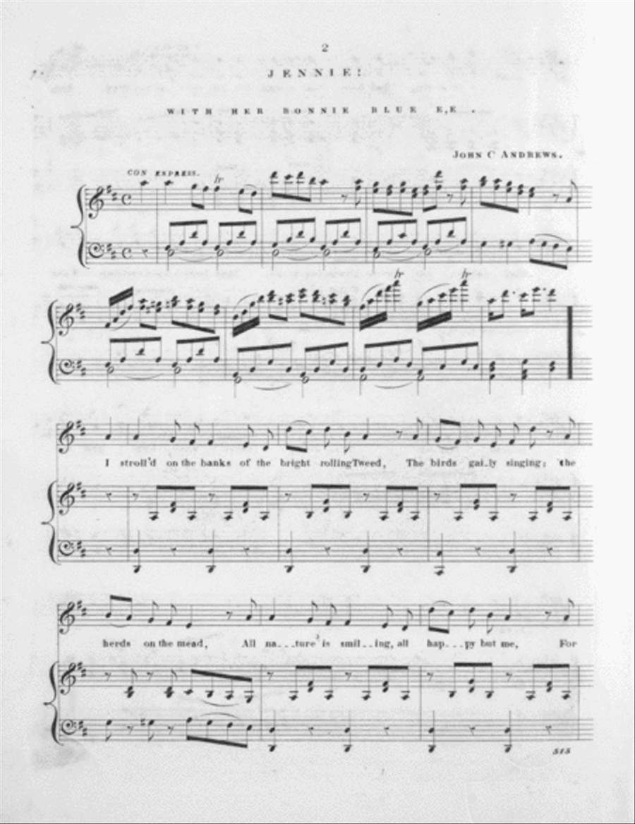 Jennie! With Her Bonnie Blue E'e Voice scores gallery preview page 2