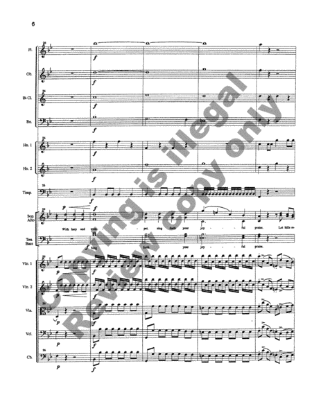 Sing to the Lord a New Song (Orchestral Score)