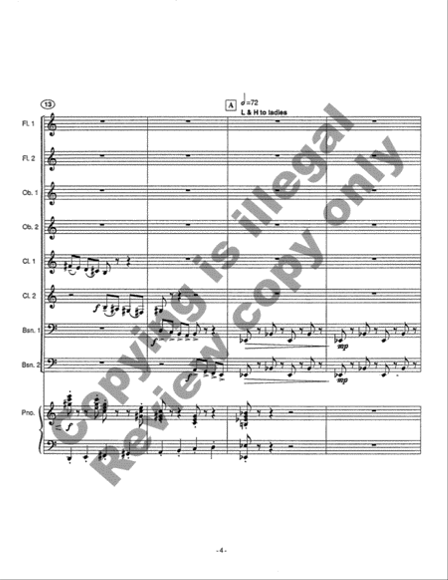 With Love and Hisses Chamber Orchestra scores gallery preview page 6
