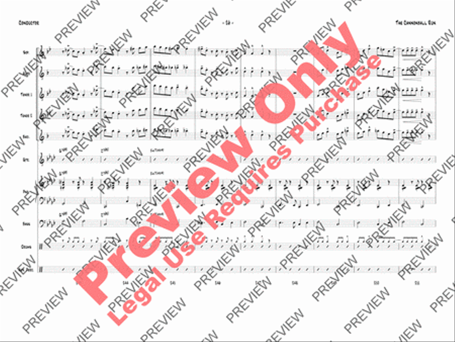 The Cannonball Run Jazz Ensemble scores gallery preview page 29