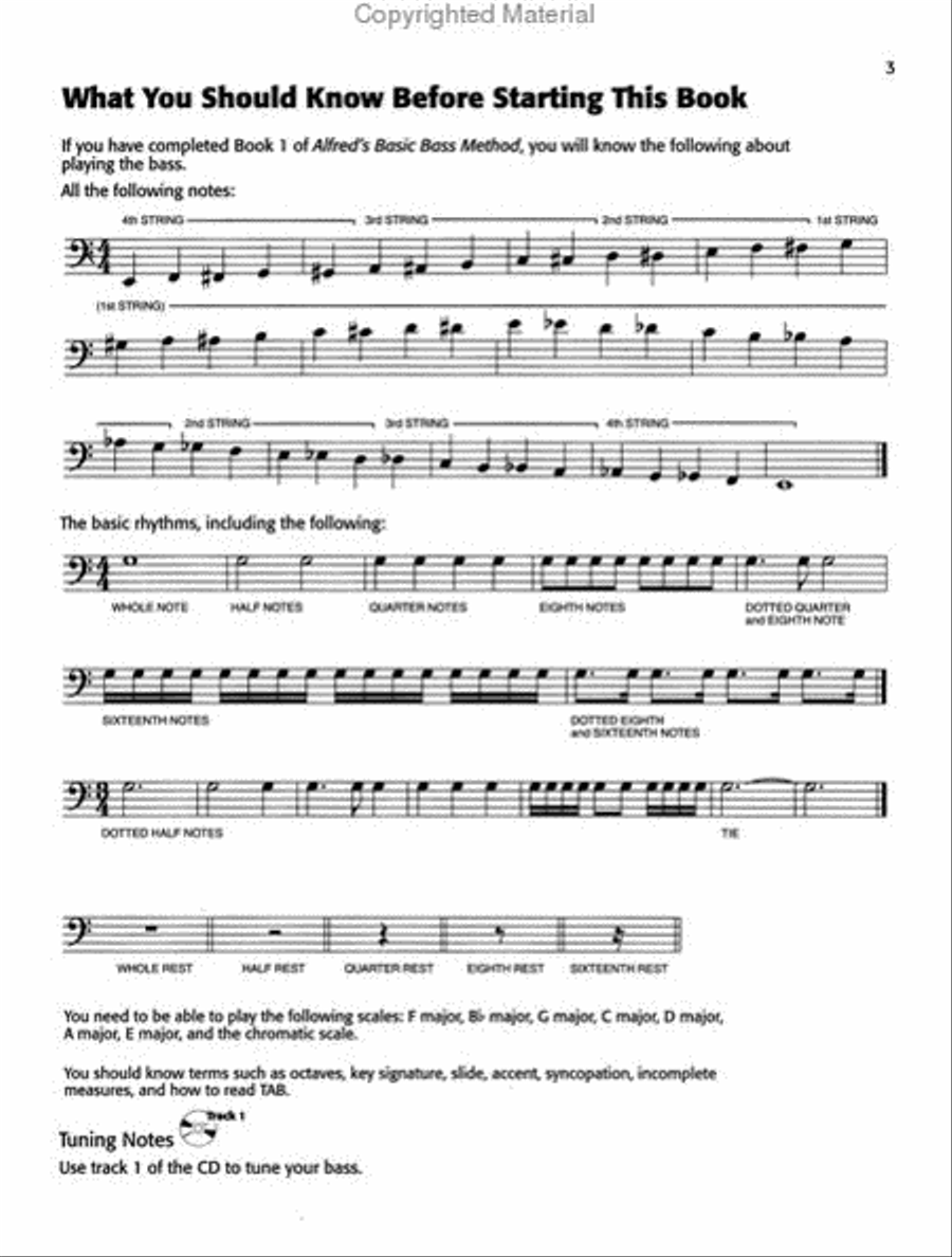 Alfred's Basic Bass Method, Book 2 Bass Guitar scores gallery preview page 2