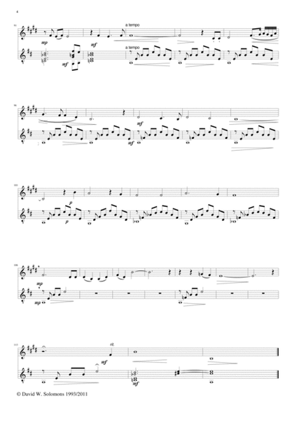 Christmas Song (clarinet and guitar) image number null