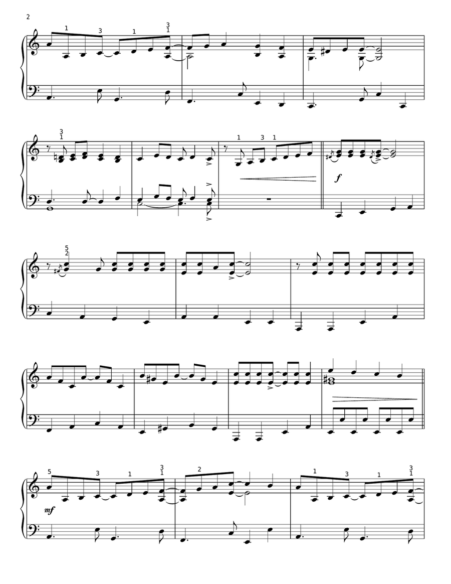 Walk Don't Run Piano Solo scores gallery preview page 2