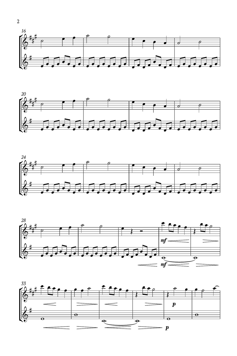 Lovely B-Flat Clarinet scores gallery preview page 2
