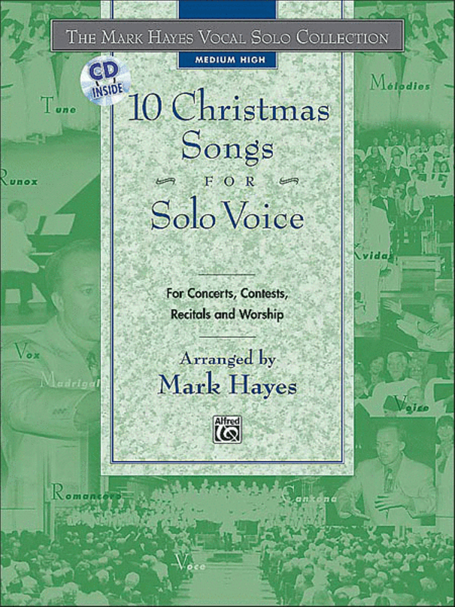 Mark Hayes Vocal Solo Collection: 10 Christmas Songs for Solo Voice- Medium High (Book/CD) image number null