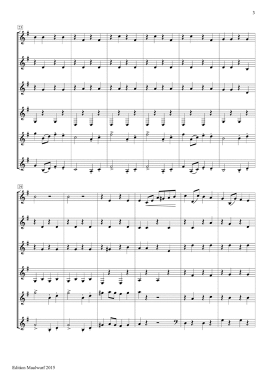 Helenenmarsch Horn scores gallery preview page 5