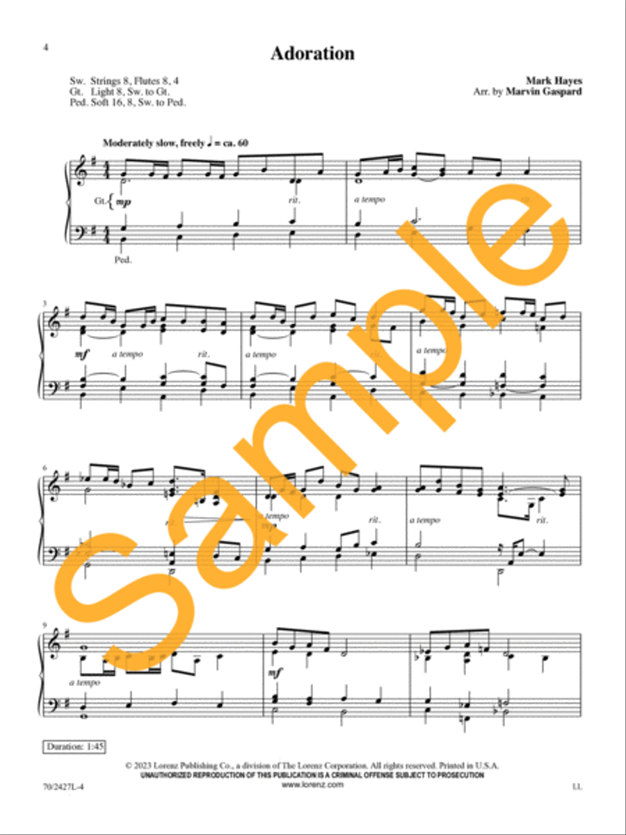 Mark Hayes: Christmas Miniatures for Organ Organ Solo scores gallery preview page 5