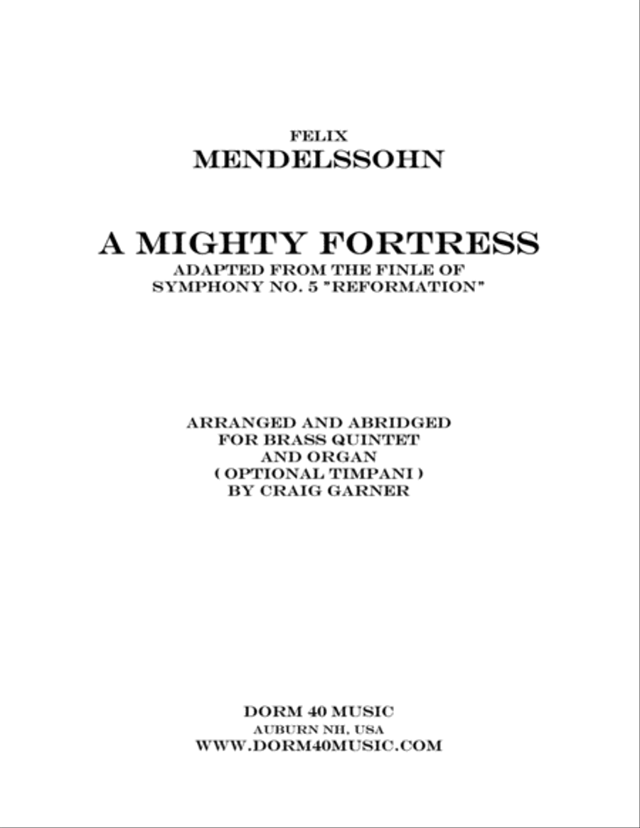 A Mighty Fortress (Adapted from the Finale of Symphony No. 5 