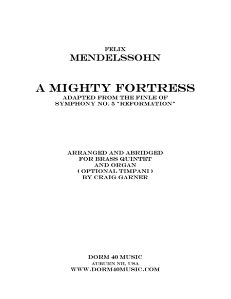 A Mighty Fortress (Adapted from the Finale of Symphony No. 5 "Reformation") image number null