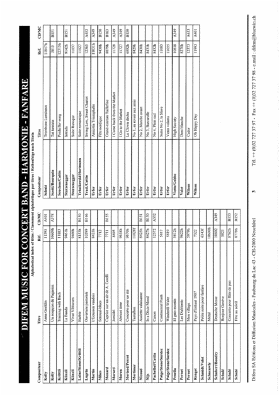 Harlem Nocturne Concert Band scores gallery preview page 17