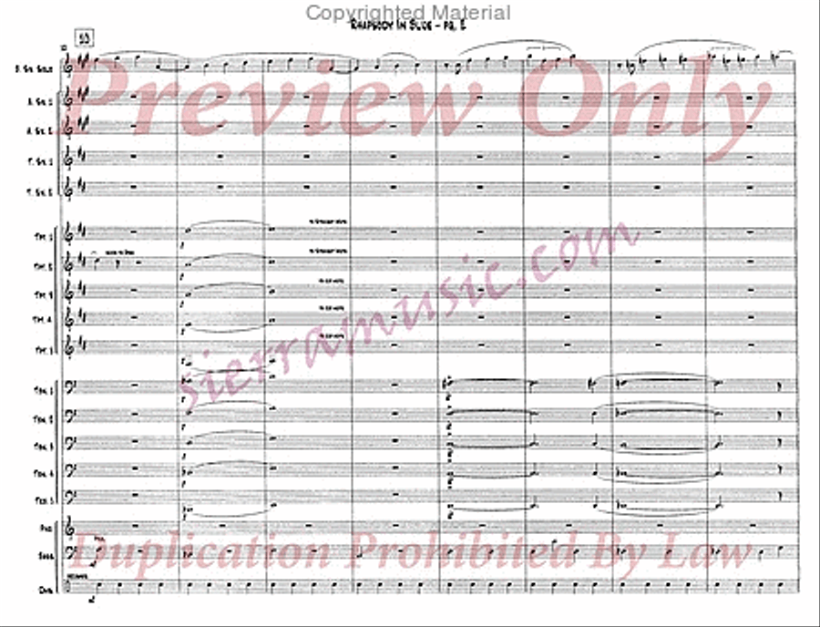Rhapsody In Blue Rhapsody In Blue Jazz Ensemble scores gallery preview page 3