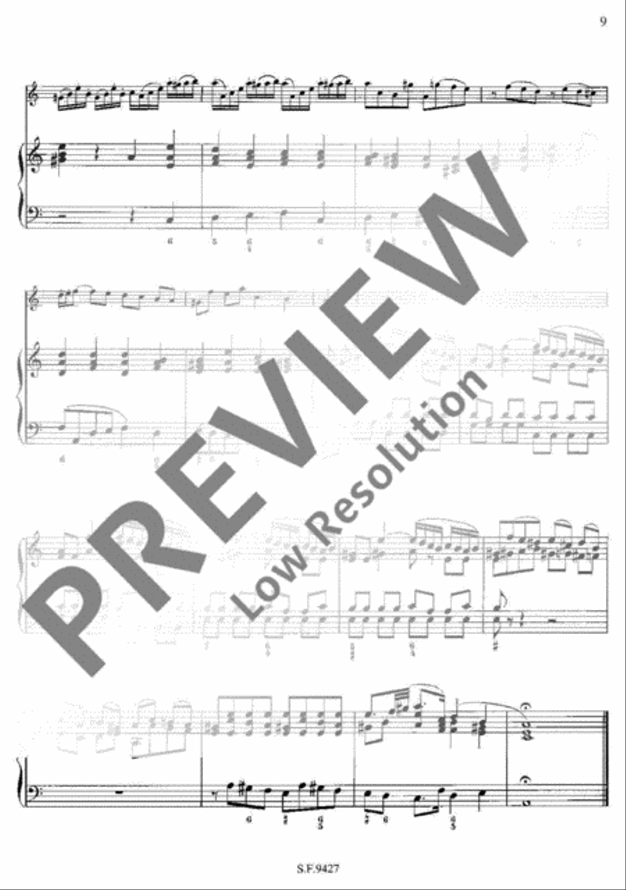 Concerto No. 16 A minor Flute scores gallery preview page 10