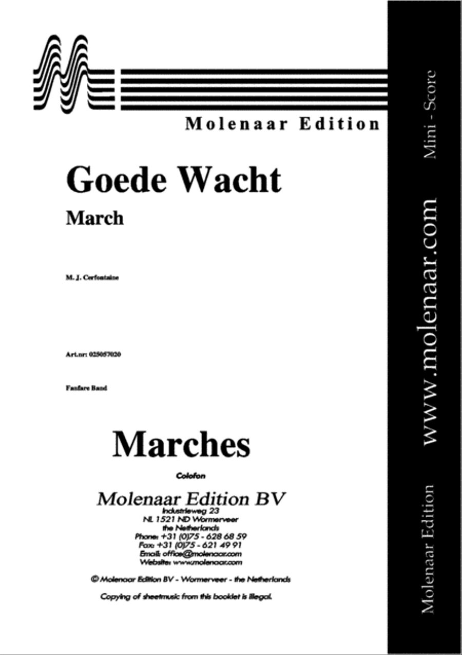 Goede Wacht Goede Wacht Fanfare Band scores gallery preview page 2