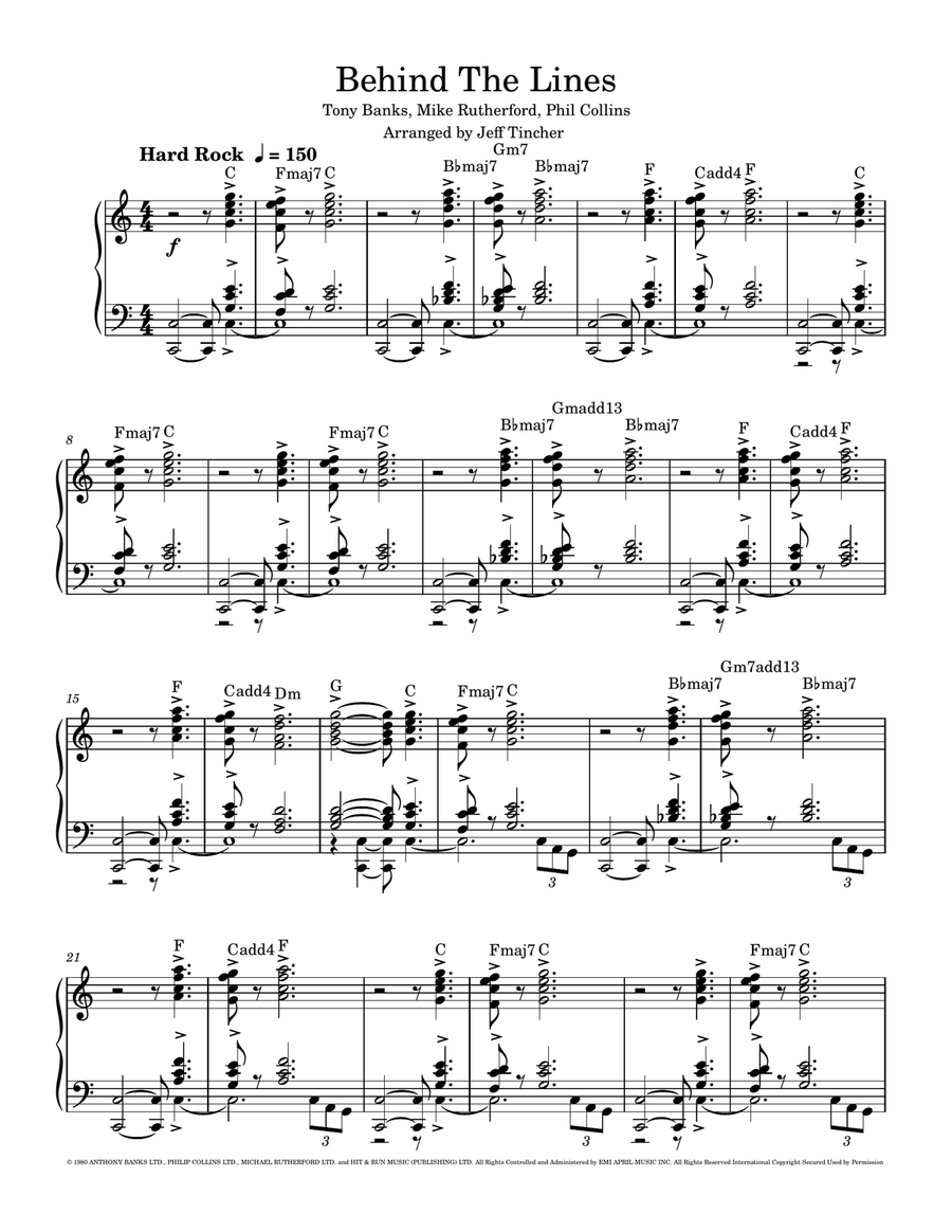 Behind The Lines Piano, Vocal, Guitar scores gallery preview page 2