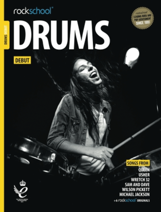 Book cover for Rockschool Drums Debut