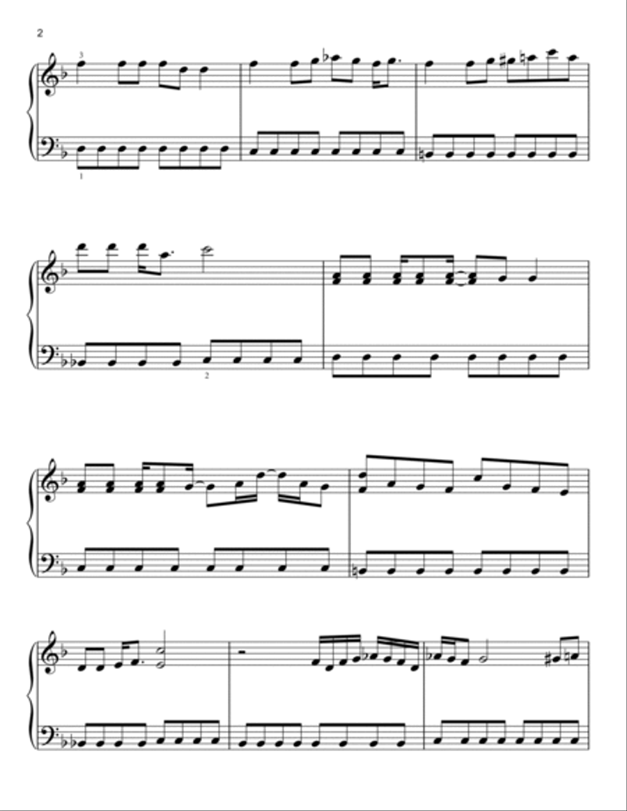Megalovania (from Undertale) Easy Piano scores gallery preview page 2