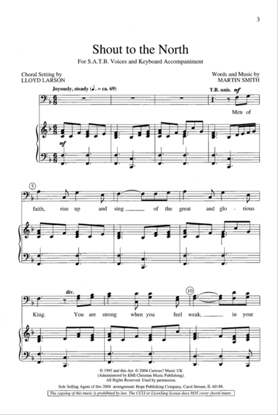 Shout to the North 4-Part scores gallery preview page 2