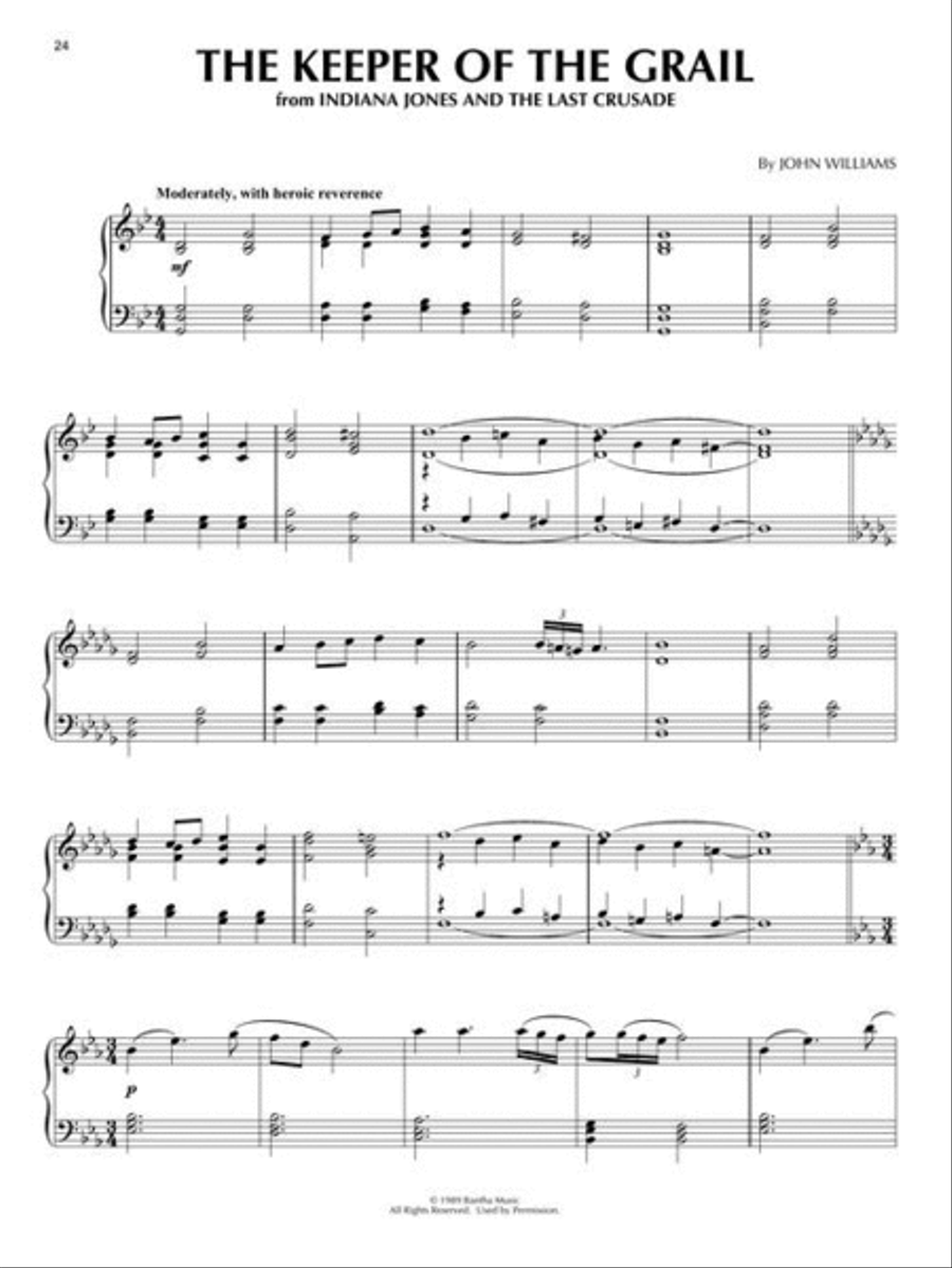 Indiana Jones Piano Solo Collection Piano Solo scores gallery preview page 6