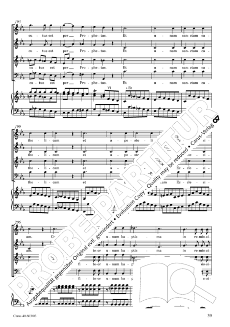 Grosse Orgelsolomesse in Es 4-Part scores gallery preview page 40