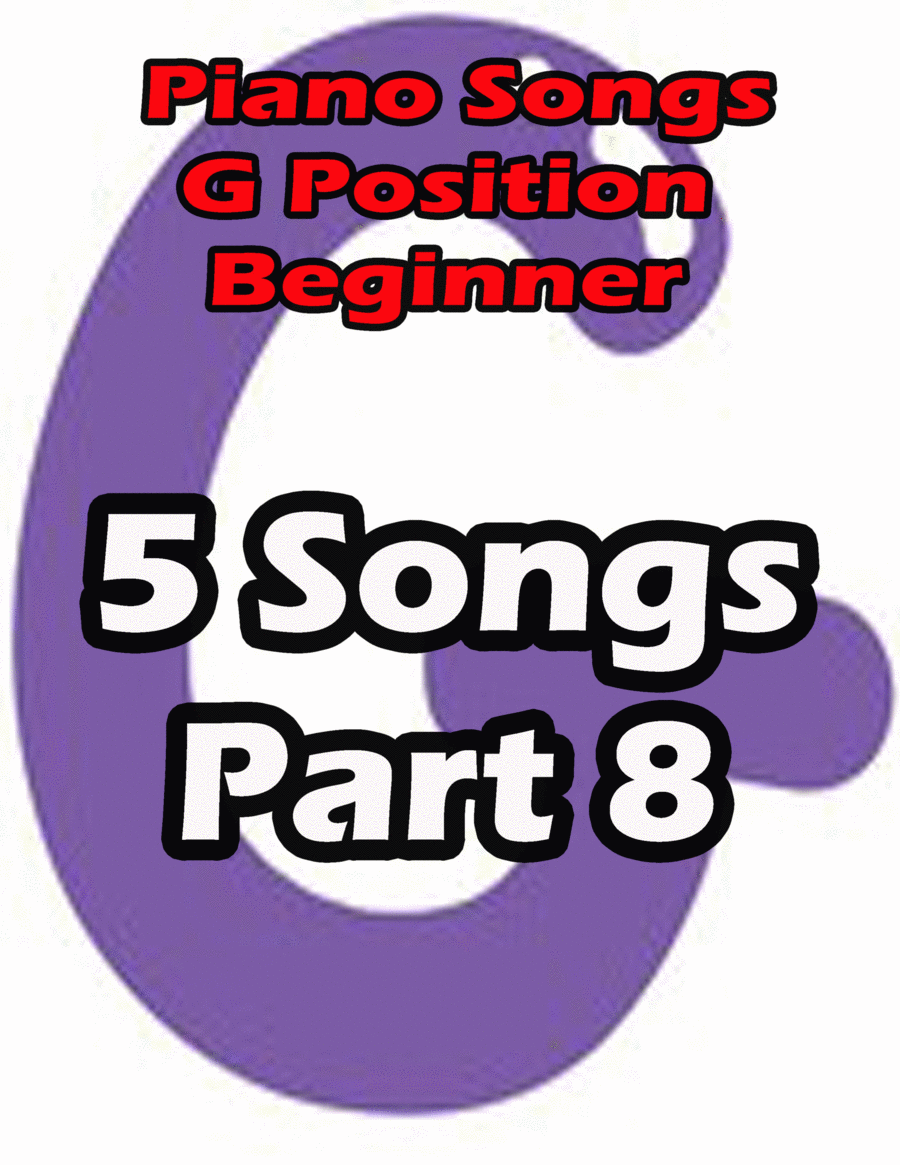 Piano songs in G position part 8 Piano Method scores gallery preview page 1