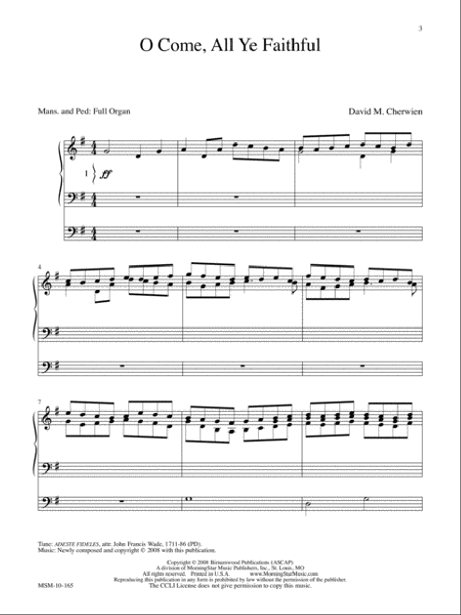 The Bethlehem Collection Six Preludes and Postludes for Christmas Organ scores gallery preview page 3