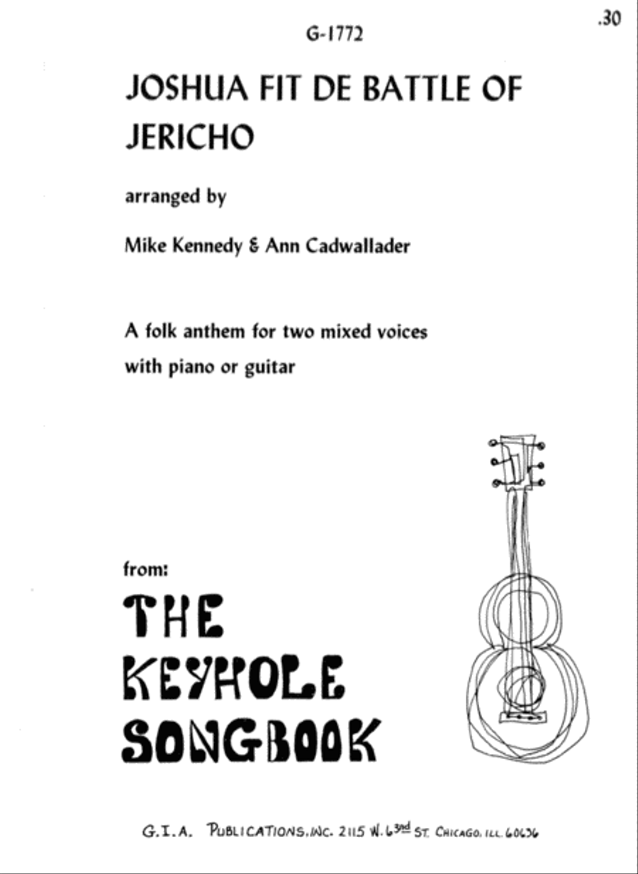 Joshua Fit de Battle of Jericho 2-Part scores gallery preview page 1