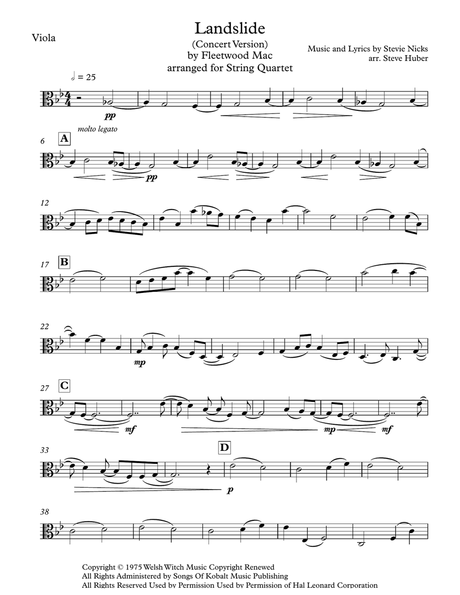 Landslide String Quartet scores gallery preview page 4