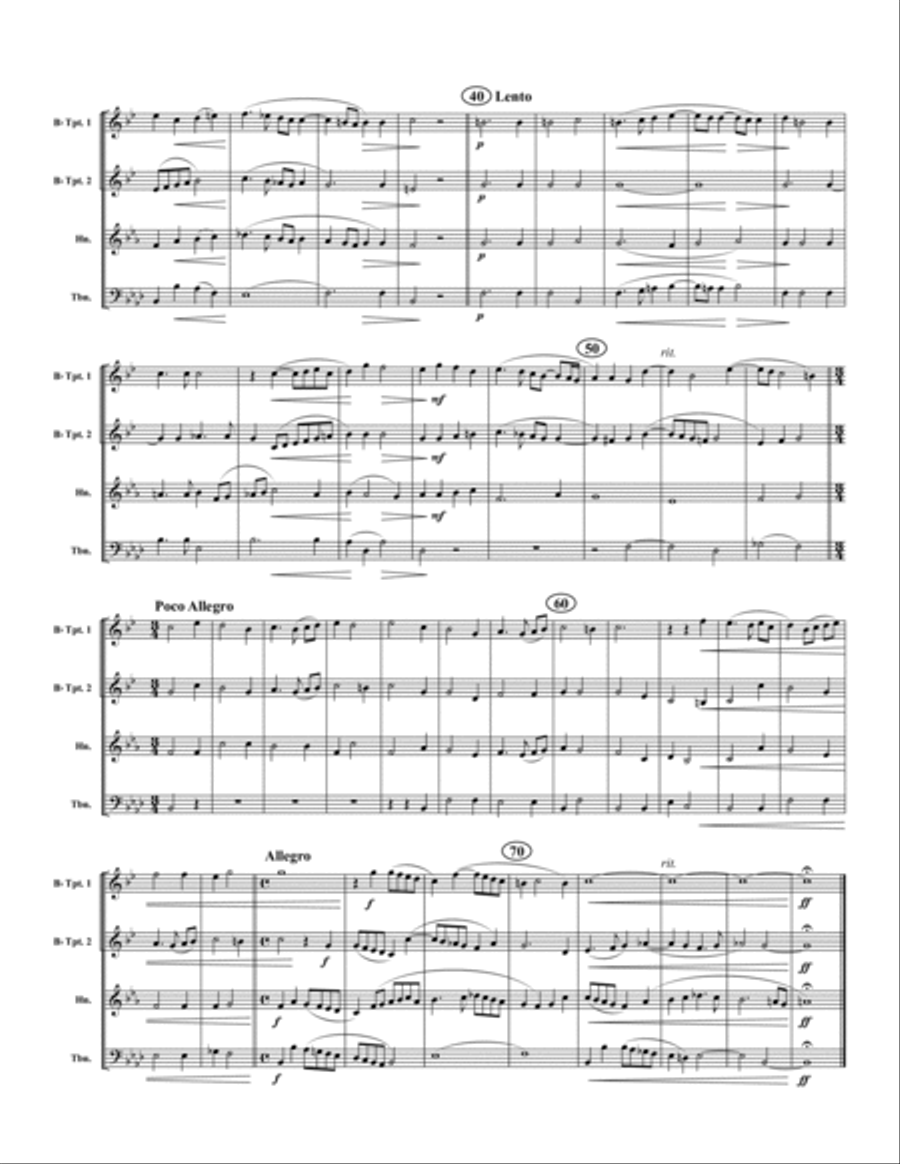 O Magnum Mysterium Brass Quartet scores gallery preview page 2