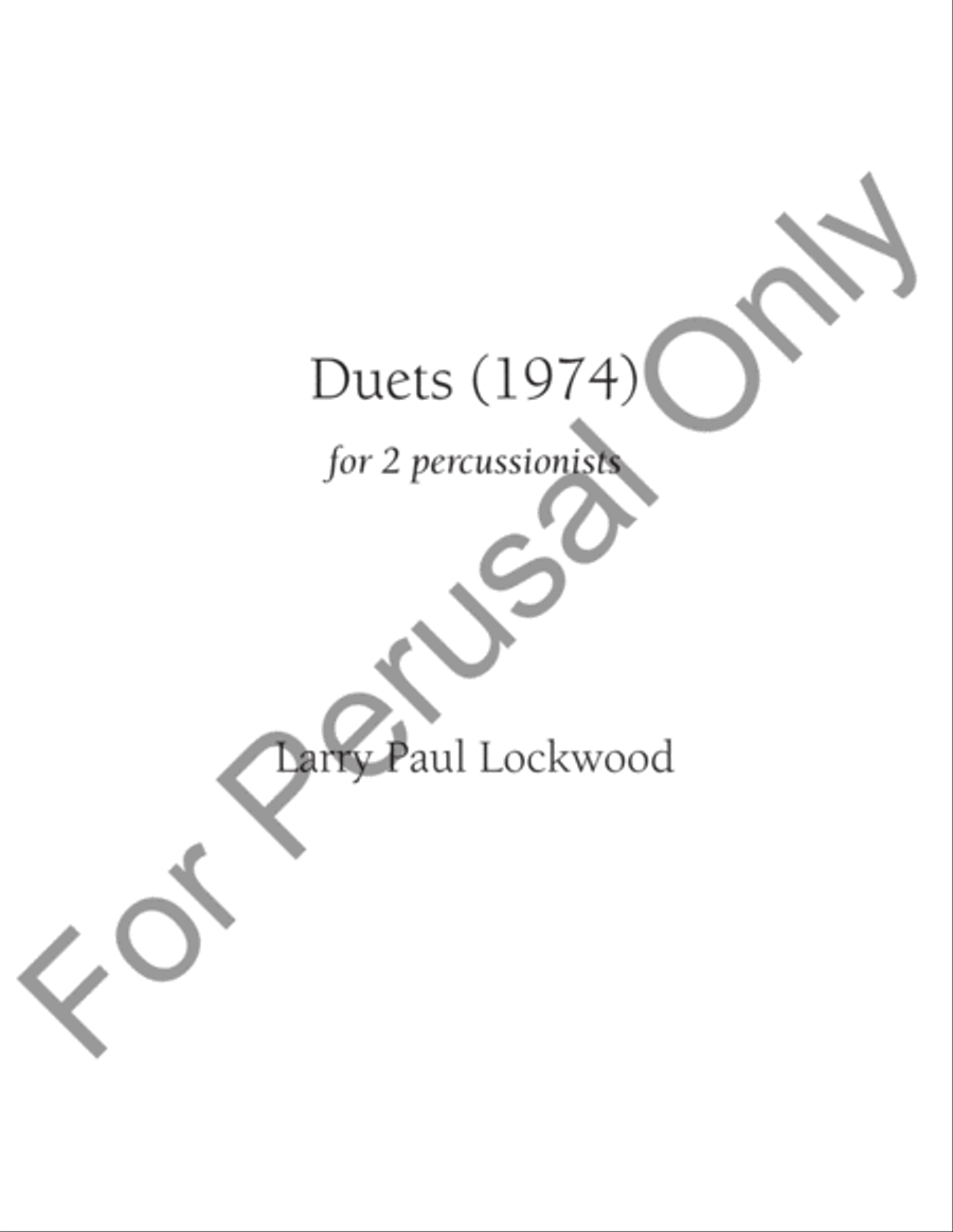 Duets (1974) Orchestra scores gallery preview page 2