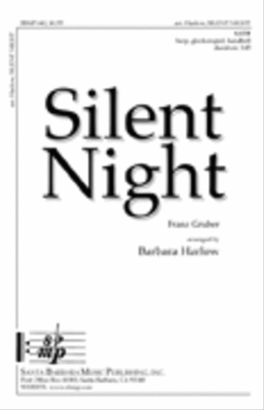 Silent Night - Harp part Harp scores gallery preview page 1