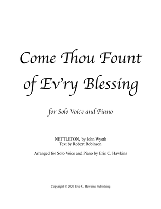 Book cover for Come Thou Fount of Ev'ry Blessing