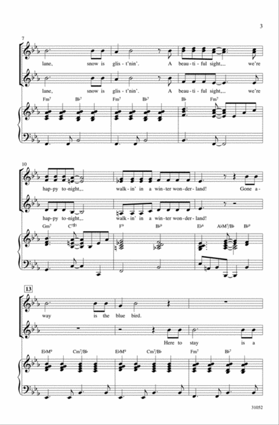Christmas Pops Trio (A Medley) Women's Choir scores gallery preview page 22