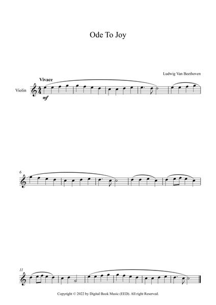 Ode To Joy - Ludwig Van Beethoven (Violin)