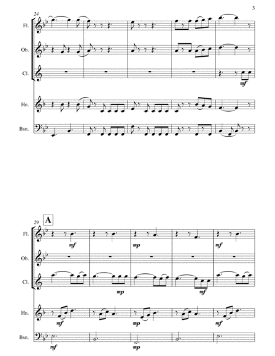 Australian Animal Suite: Wind Quintet Australian Animal Suite: Wind Quintet Woodwind Quintet scores gallery preview page 5
