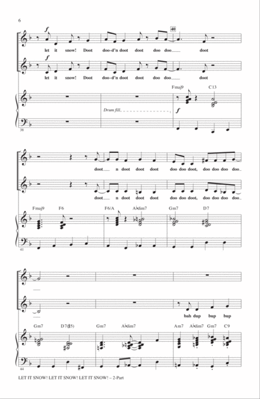 Let It Snow! Let It Snow! Let It Snow! (adapted by Mark Brymer) 2-Part scores gallery preview page 5