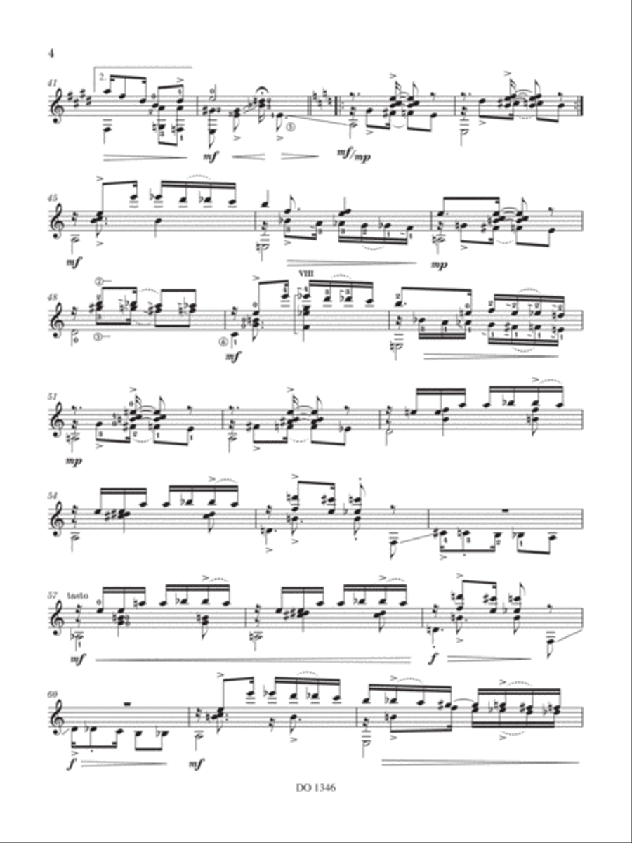 Danserie No. 2, Op. 87 Classical Guitar scores gallery preview page 5