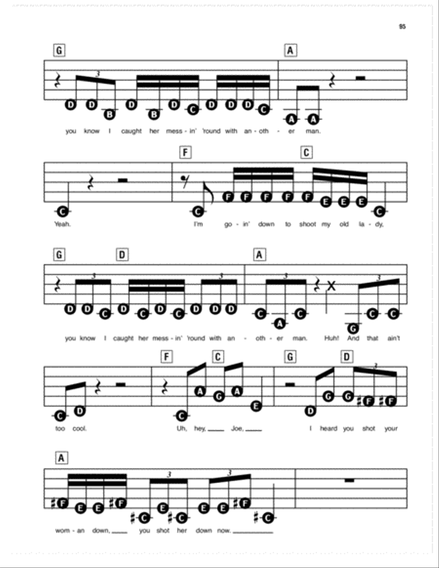 Hey Joe Electronic Keyboard scores gallery preview page 2