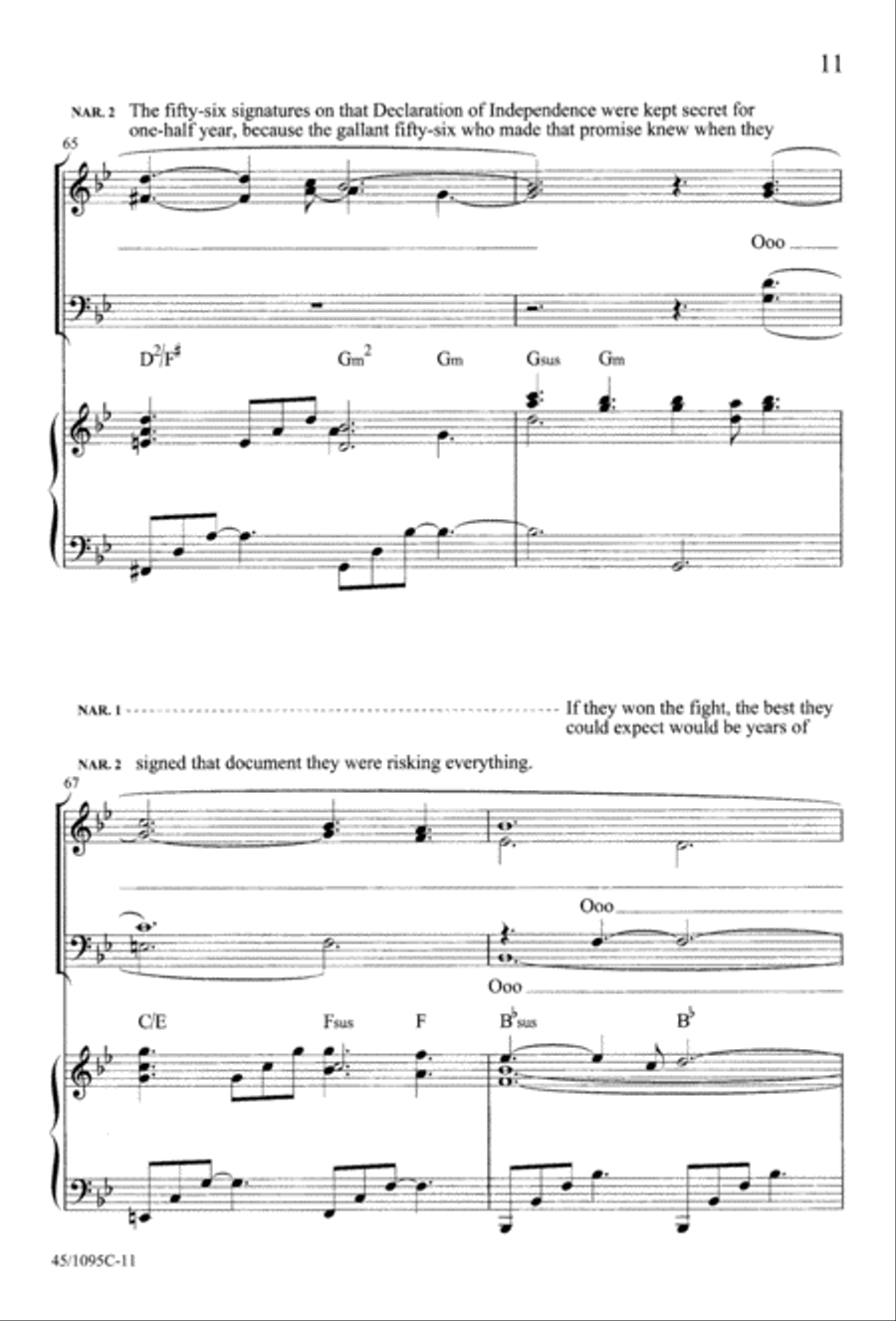 What Price Freedom? 4-Part scores gallery preview page 13