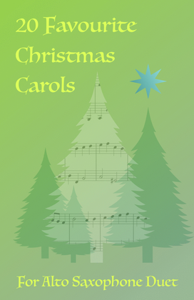 Book cover for 20 Favourite Christmas Carols for Alto Saxophone Duet
