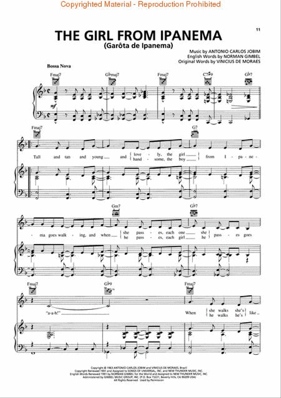 John Pizzarelli - Bossa Nova Piano, Vocal, Guitar scores gallery preview page 4