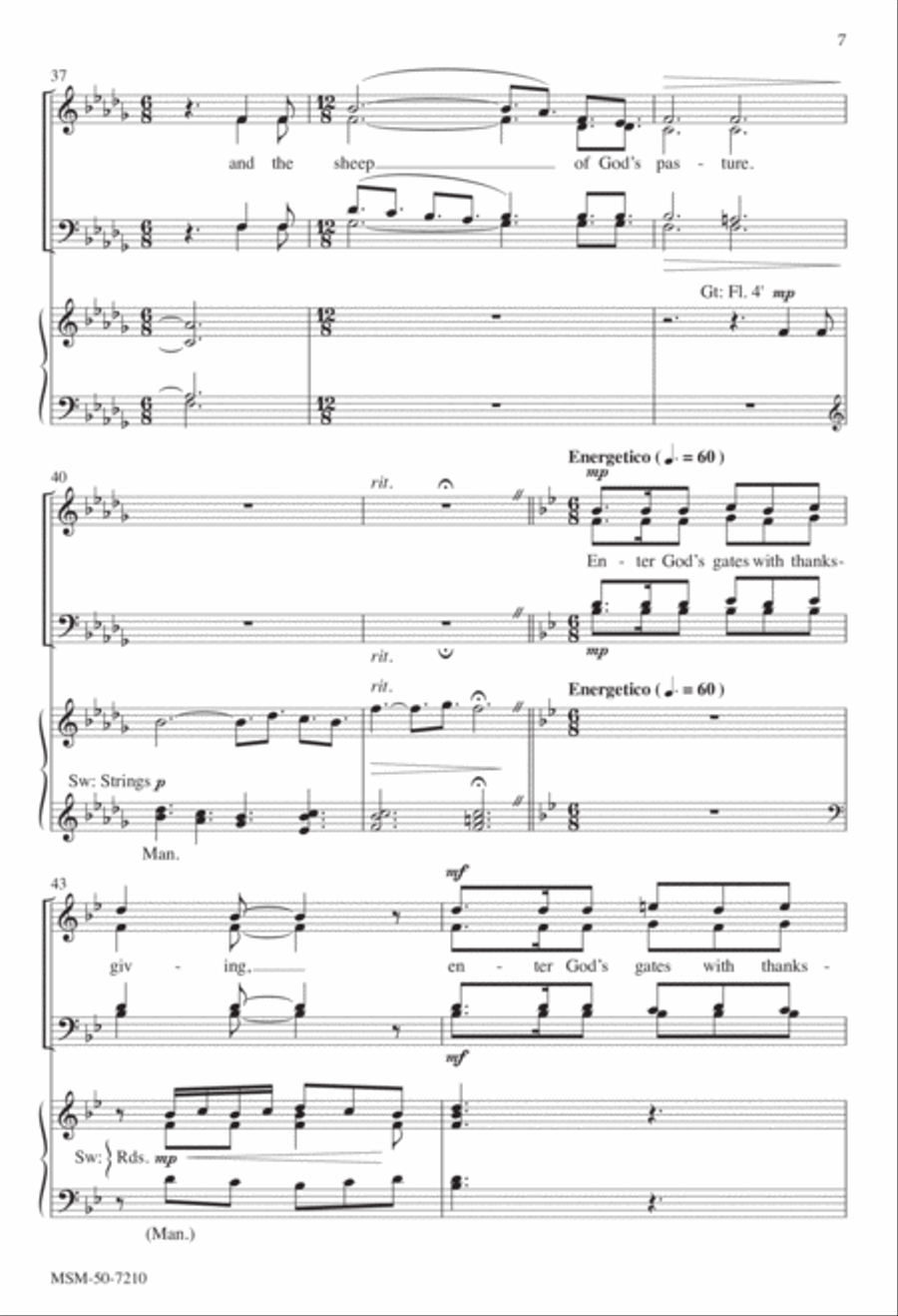Make a Joyful Noise to the Lord 4-Part scores gallery preview page 6