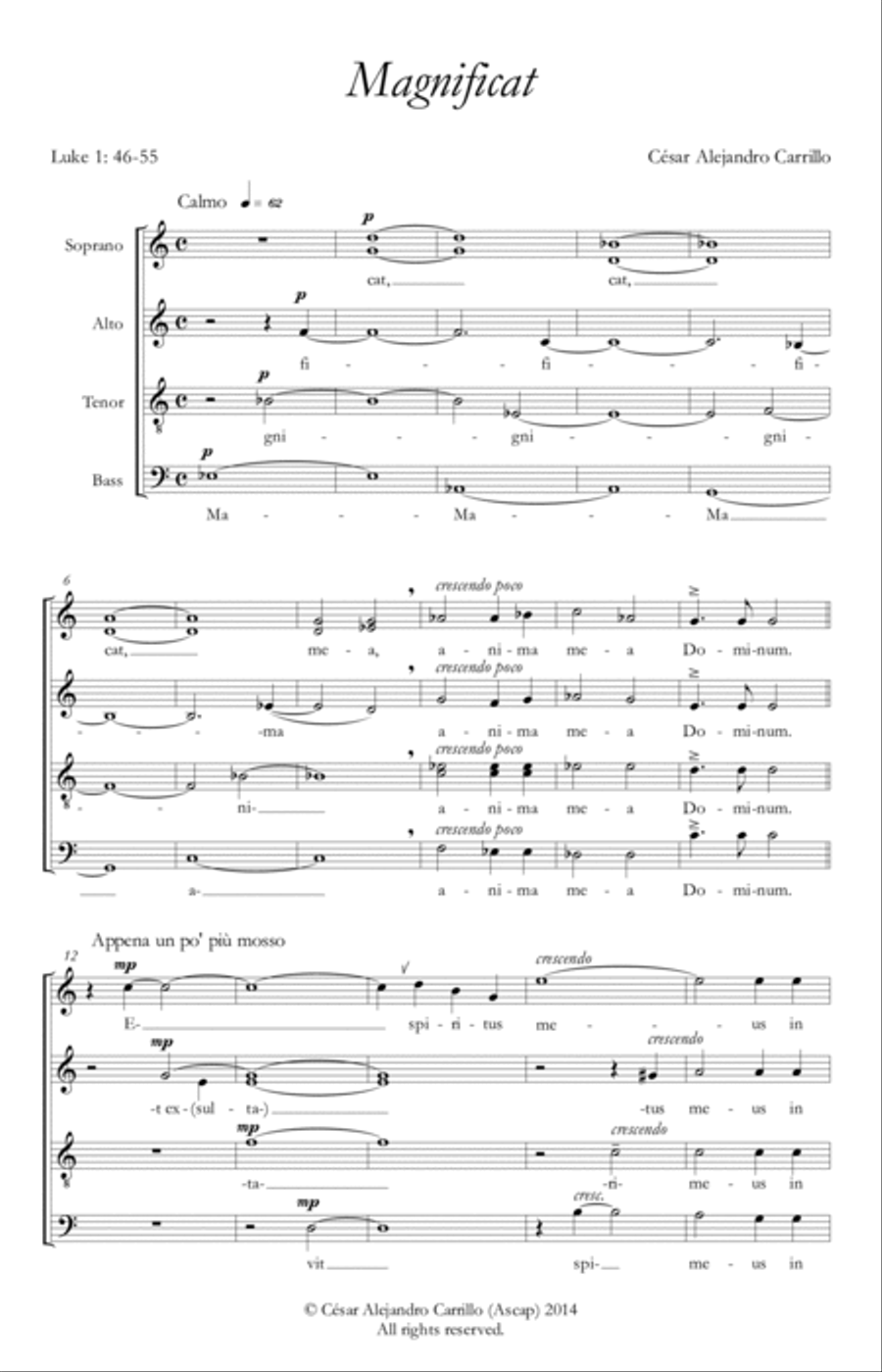 Magnificat Magnificat Divisi scores gallery preview page 3