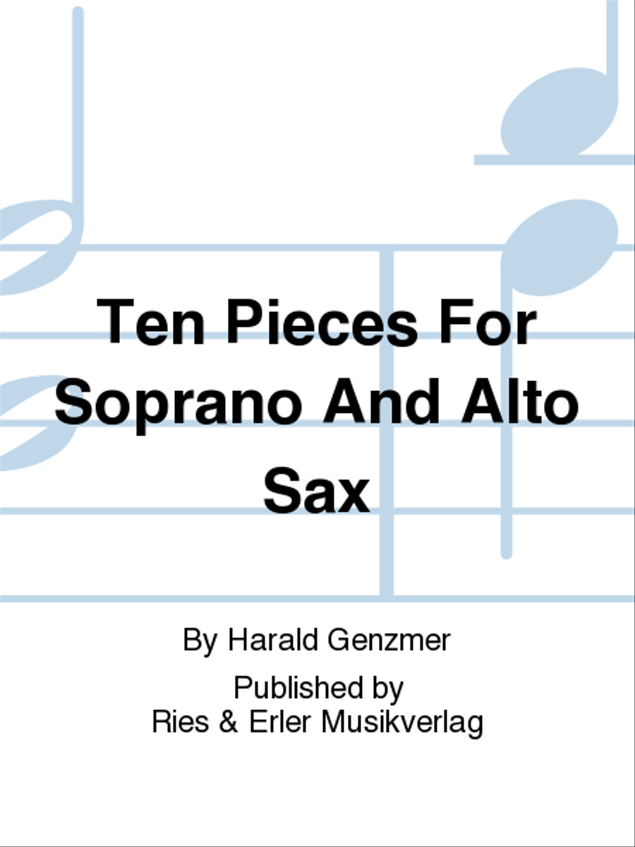 Ten Pieces by Harald Genzmer Chamber Music - Sheet Music