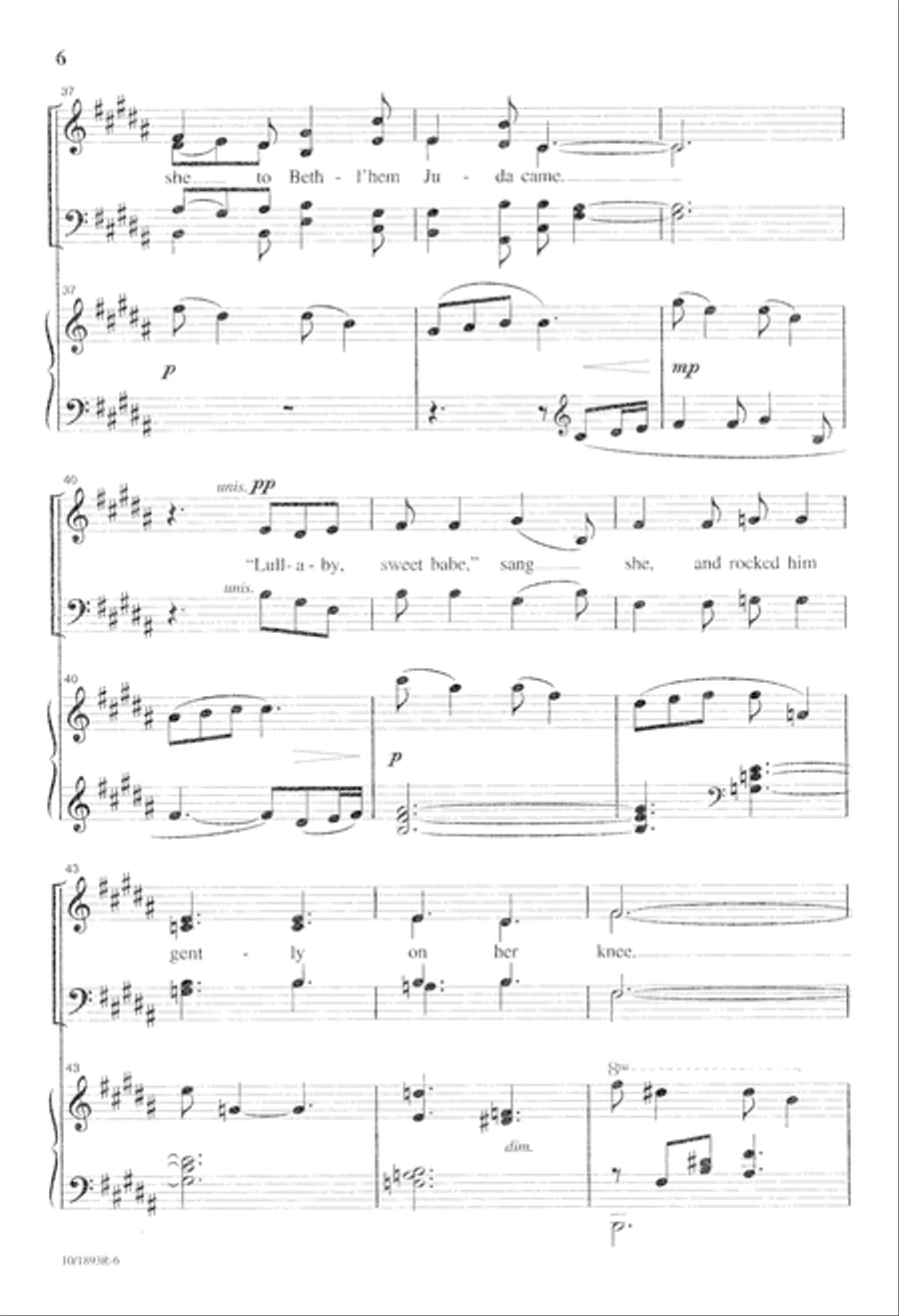 The Virgin's Lullaby 4-Part scores gallery preview page 6